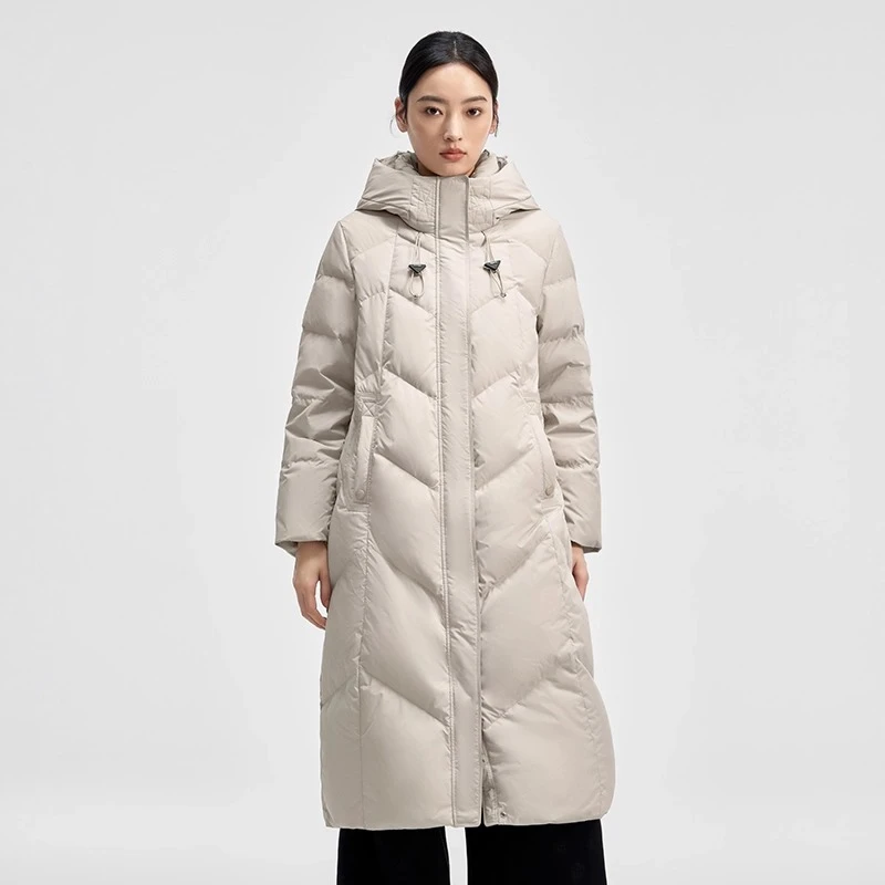 Chericom frauen Mid-länge Unten Mantel Mit Kapuze Warme Winter Jacke Einfache Feste Langarm Puffer Mantel Weibliche Büro Dame y309187Y