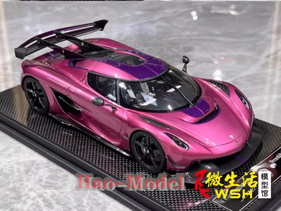 Коллекционная модель автомобиля Frontiart 1:18 Koenigsegg Jesko Limited из смолы, фиолетовая, для взрослых