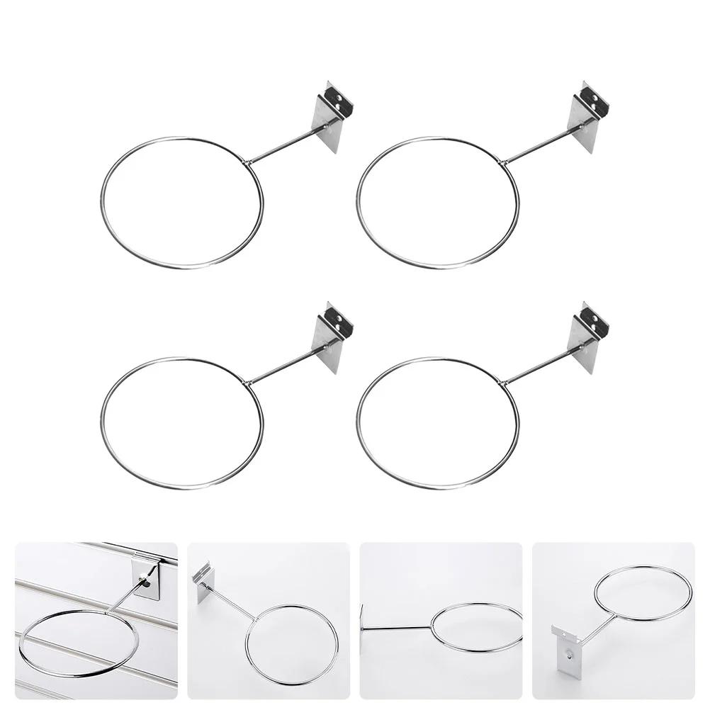 4 Pcs Trough Plate Ball Mount Holder Hanging Shelves Volleyball Stand Fitness