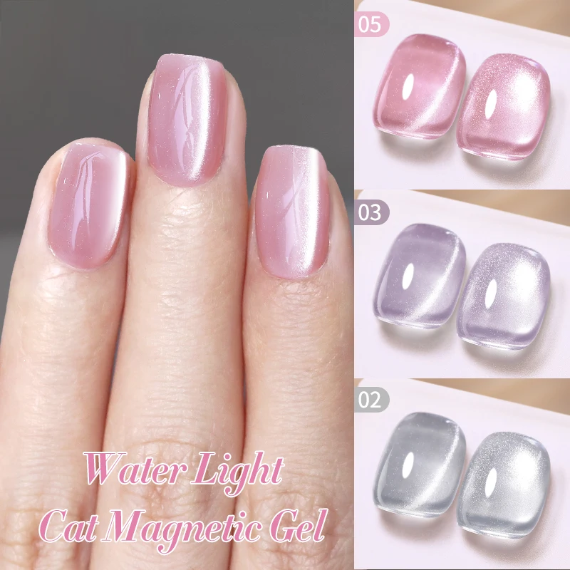 Faillite N PRETTY-Verhéritage à Ongles Gel Magnétique Semi-Continu, Couleur Chair, Soak White Sparking, 10ml