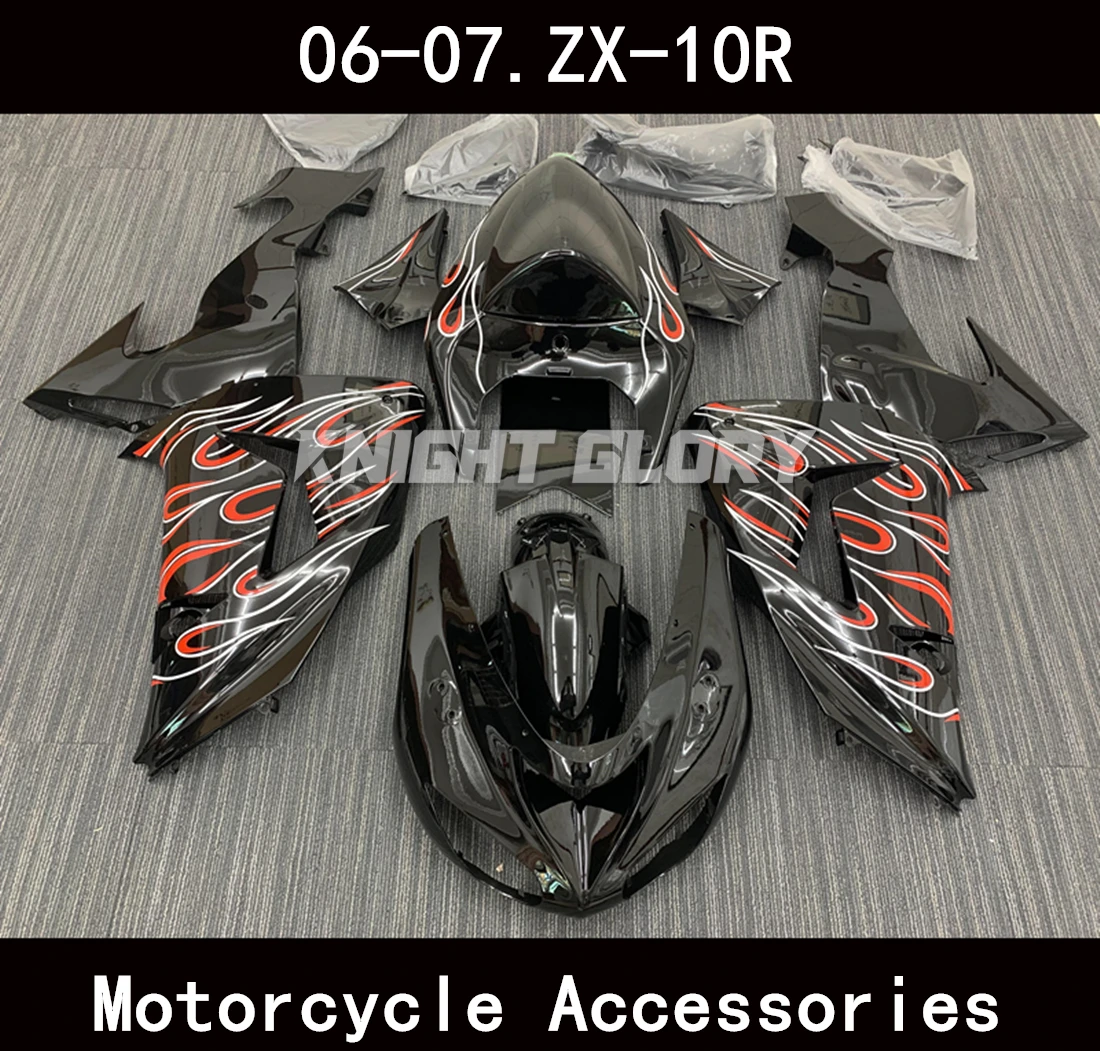 Applicable to the ZX-10R models of 2006 2007 This plastic motorcycle cover molding fairings kits Motorcycle Fairing
