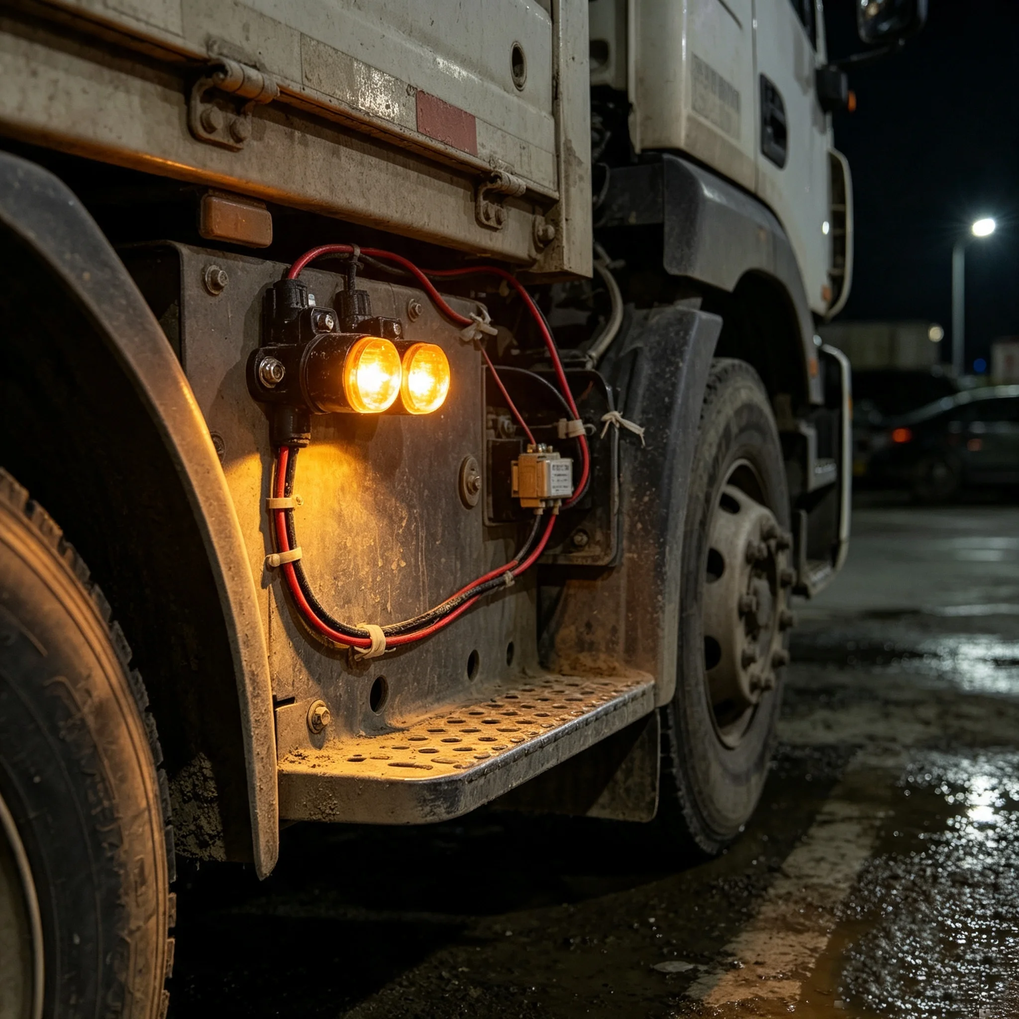 RC 1/14 1Pair LED Position Lamp Side Lights for Tamiya Hydraulic Excavator Loader Dump Truck for MAN VOLVO Tipper DIY Parts