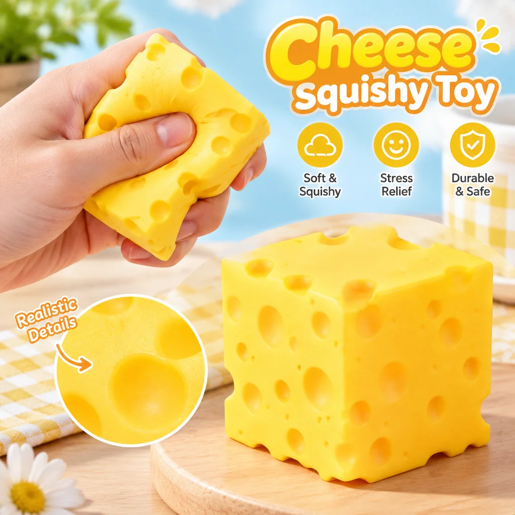 Large Scented Slow Rising Squishy Stress Relief Toy Anime Sensory Fidget Squishies Play Dough for Kids Adults ADHD Autism