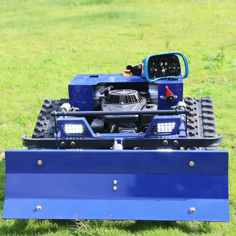 

Customized all terrain farm mowing and weeding machine, track remote control integrated machine