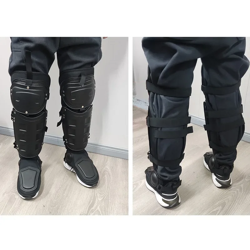 Leg Protection Armor Guards Tactical Legs Armour Anti Riot Suits Supplies Full Body Leg Support and Knee Pads Security Equipment