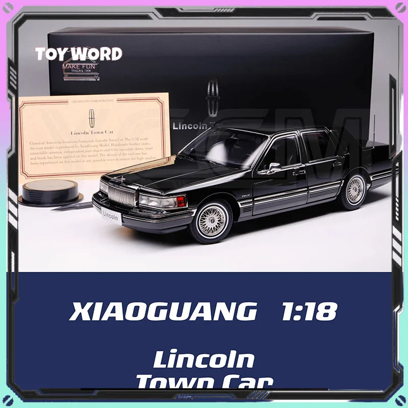 Xiaoguang 1/18 City Lincon TOWNCAR Alloy Simulation Car Model Limited Edition Room Display Cars Model Boy Collection Toy Gift