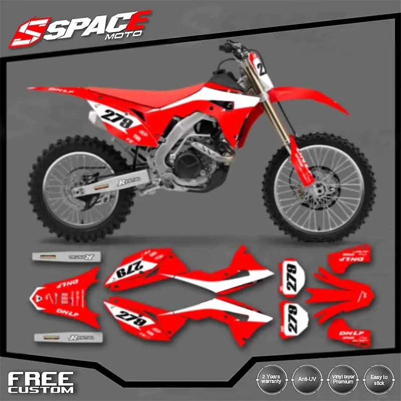 

SPACE Custom Motorcycle Graphics Background Decal for HONDA CRF 2018-2021 CRF250RX 2017-2020CRF450RX Decals Stickers Kits 10