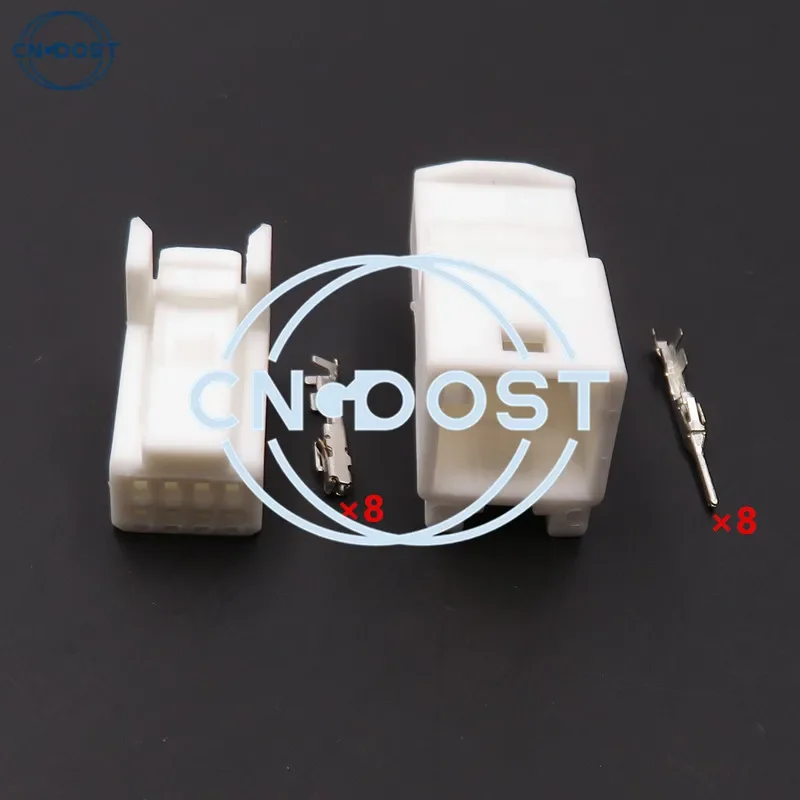 1 Set 8 Pin 1565804-1 1376352-1 Automotive Crimp Connector Automobile Wire Sockets AC Assembly 90980-12221 90980-12551 1717103-1