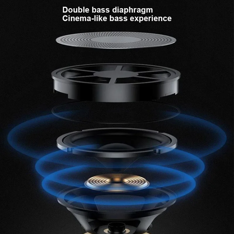 Traffic Light Bluetooth Speaker Desktop Computer Soundbox with FM Radio Function Large Volume HIFI Audio Support USB TF Card AUX