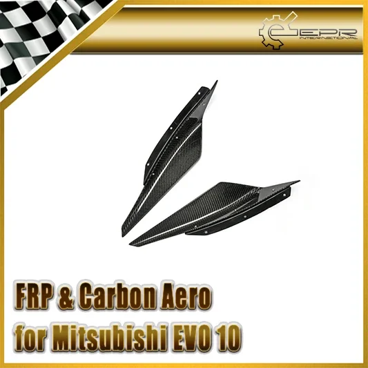 

Car-styling For Mitsubishi Evolution EVO 10 Varis Ultimate Carbon Fiber Front Bumper Canard With Bracket