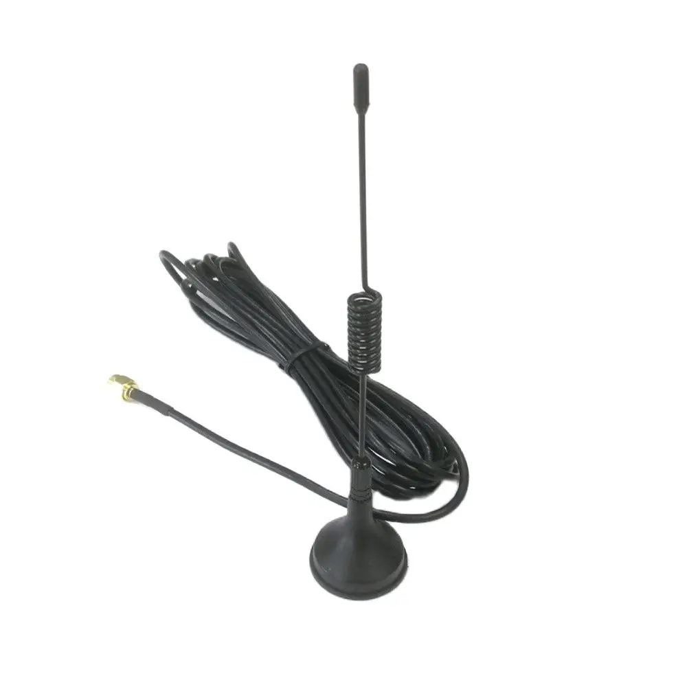 

1pc 900/1800MHz GSM Antenna 5dbi Sucker Aerial 16cm Height With 3m Extension Cable SMA Male Connector