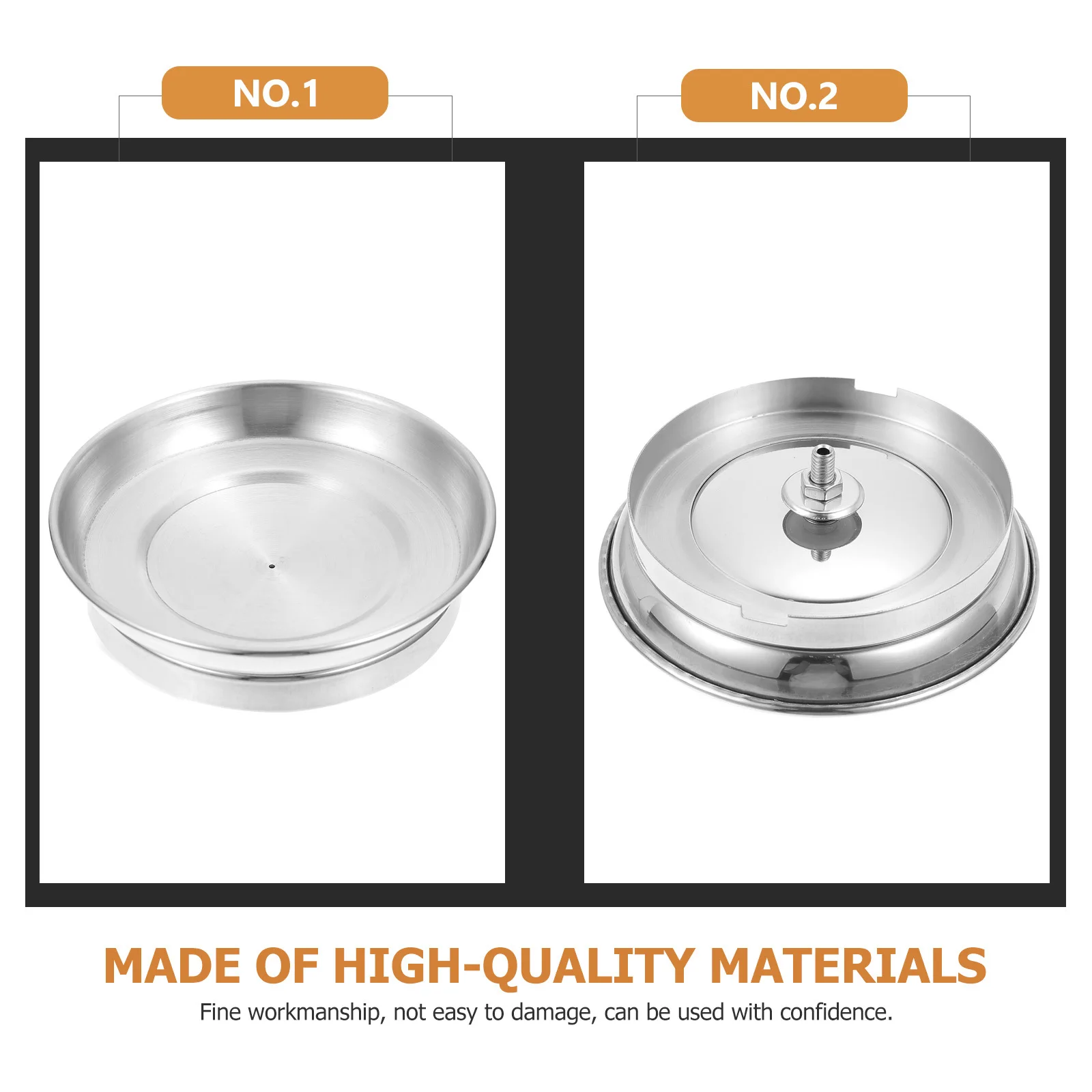 

4Pcs Pot Lid Knobs Stainless Steel Universal Lid Handles Wear Resistant Easy Grip Replacement Cookware Parts Household Kitchen