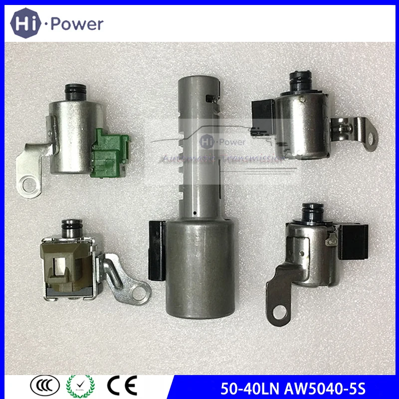 5PCS 50-40LN 0-40LE Automatic Transmission Solenoid Kit For Volvo 5040LN AW50405S AW5040-5S