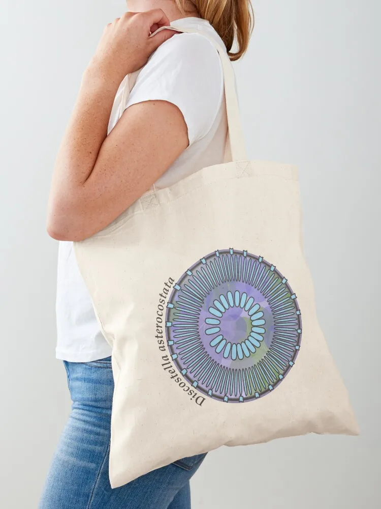 

Diatom - Discostella asterocostata (scientific) Tote Bag cute tote bag tote bag reusable shopping bags Canvas for women
