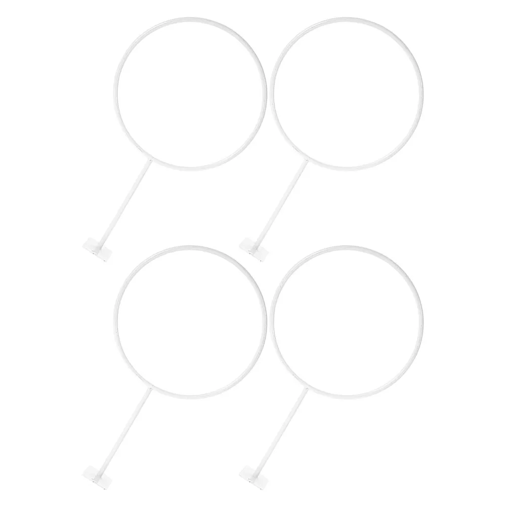 

Набор из 4 настенных держателей для баскетбольных мячей, железные стойки для спортивных мячей, для демонстрации футбольных мячей, прочный и современный органайзер для дома или офиса