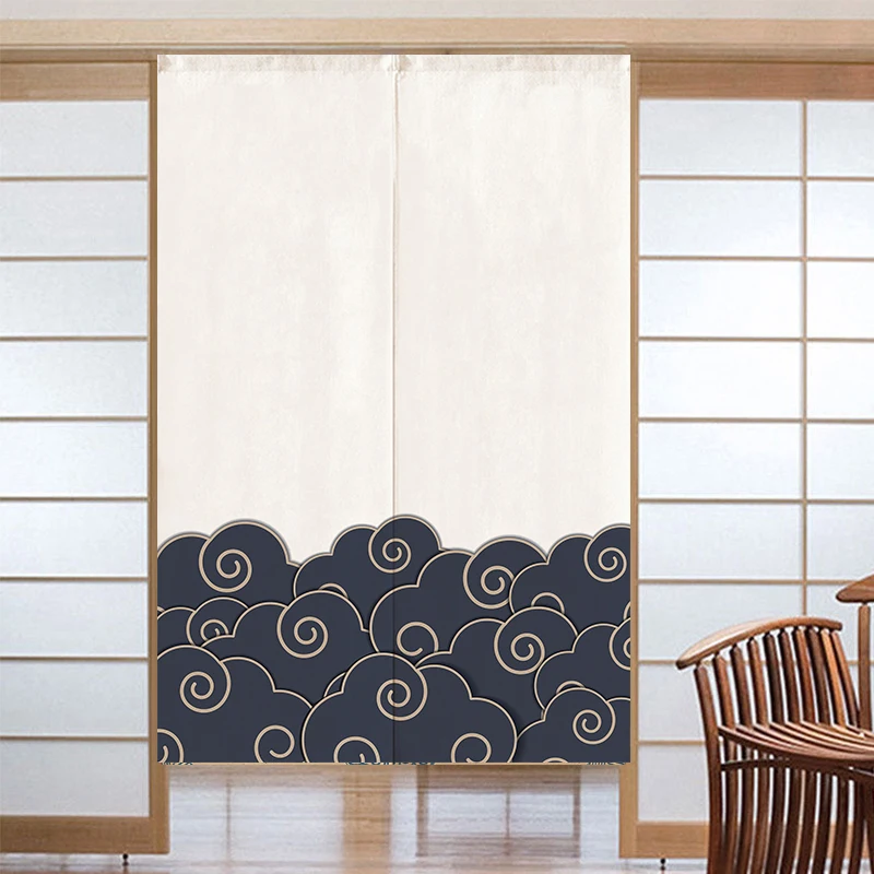 

Japanese Door Curtain Bedroom Half Curtain Kitchen Bathroom Half Curtain Household Partition Curtain Feng Shui Curtain