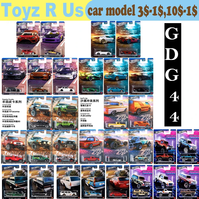 Coche de Hot Wheels Original para niño, juguete fundido a presión, Ford, Honda, Civic, Mazda, Porsche, Mclaren, BMW, Compact Kings, velocidad híbrida, camión Toyota, 1/64