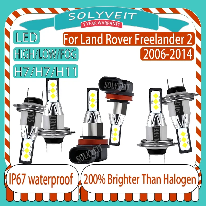 

Plug N Play Dustproof H7 H7 H11 LED Headlight foglight For Land Rover Freelander 2 2006 2007 2008 2009 2010 2011 2012 2013 2014