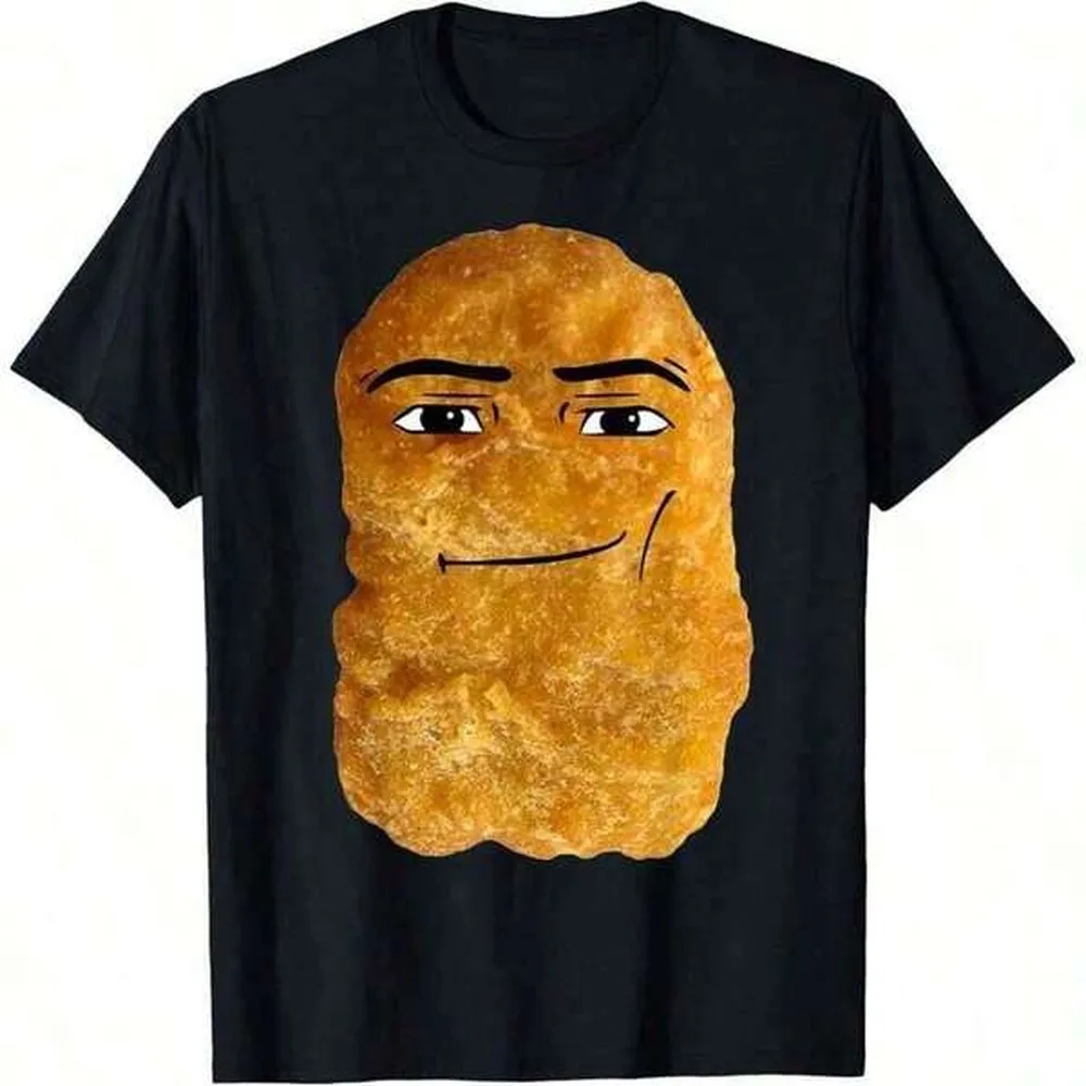 Men's T-Shirt Chicken Nugget Meme T-Shirt, Unisex Funny Graphic T Shirts, Unisex Funny Weird Meme T-ShirtMen's Casual Short Sleeve T-Shirt – Basic Summer Tee For Men (S-XXXL) , Vintage, Shirts, Graphic Tees, , Funny T Shirts, Graphic Tees,