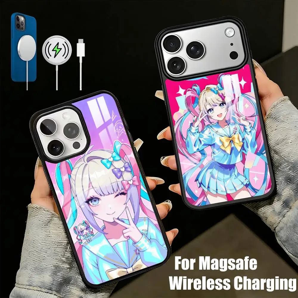 

K-A-Angel Anime N-Needy Girl Phone Case For iPhone17,16,15,14,13 Plus,Pro Max Magnetic For Magsafe Wireless Charging