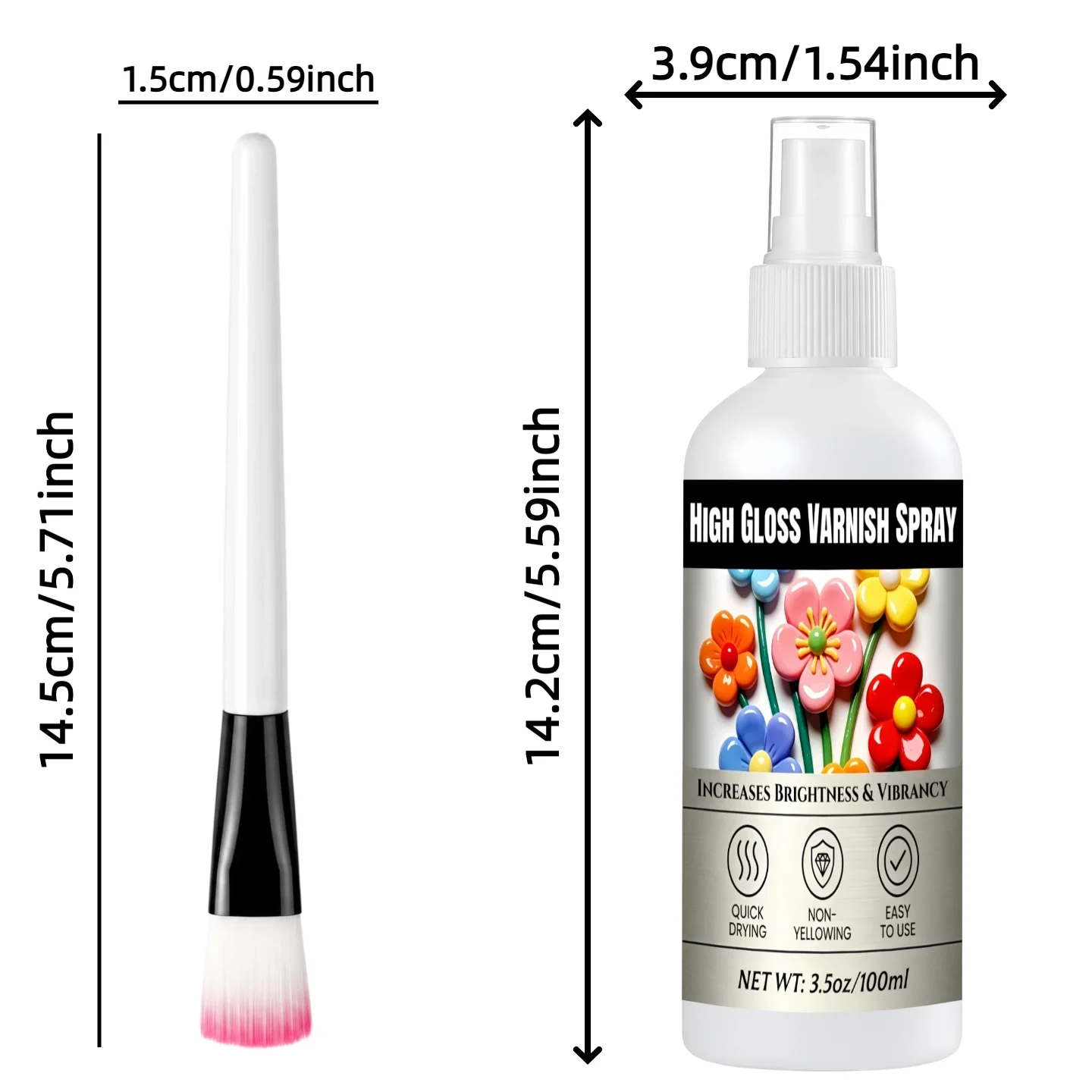 Acrylic Paint Sealer Spray Temporary Fixative, Christmas Holiday Artwork, Instant Fixation For Pastels Pencil Sketching