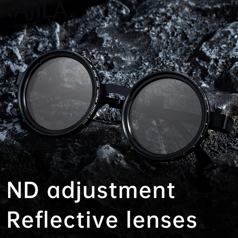 

Small Frame Round Steampunk ND9 Vision Adjustable Dimming Sunglasses Men 2025 Luxury Vintage Fishing Sun Glasses for Male UV400