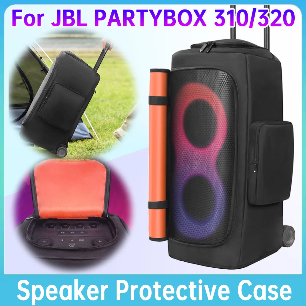 

Пылезащитный чехол для динамика с карманом для микрофона, портативный пылезащитный чехол для динамика, складная двухсторонняя сумка для хранения динамика для JBL PARTYBOX 310/320