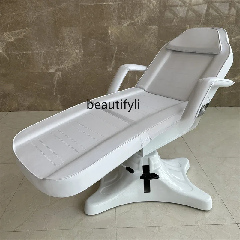 Facial Bed Semi-Permanent Eyebrow Tattoo Bed Multifunctional Adjustable Tattoo Chair Hydraulic Chair Lift Eyebrow Tattoo