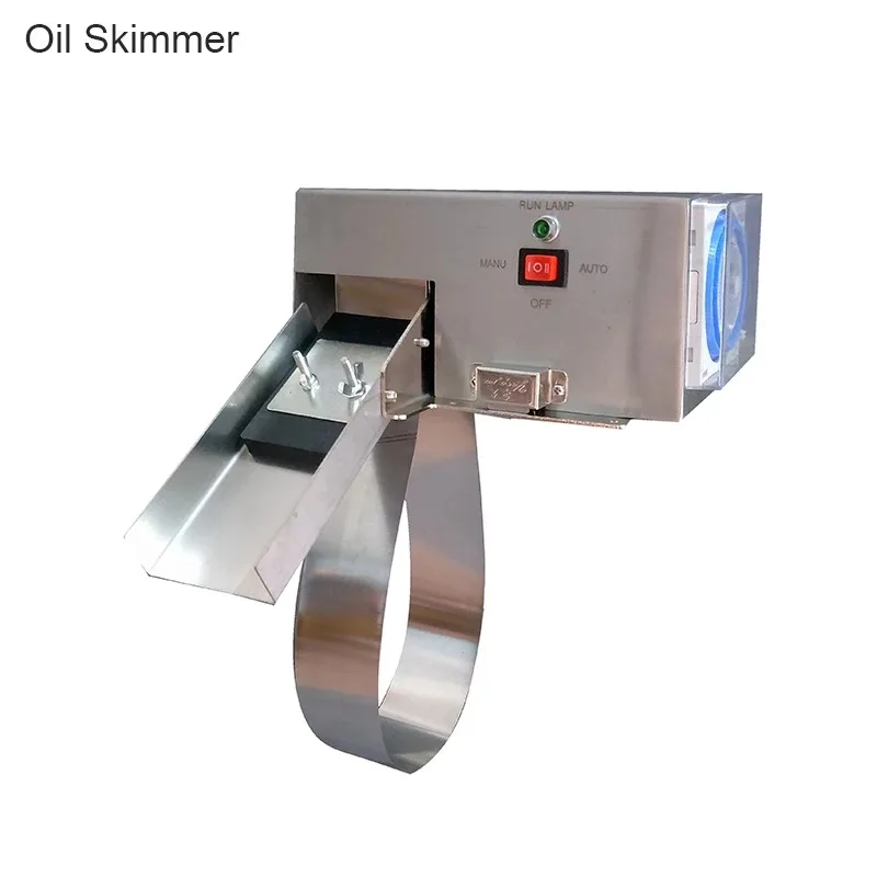 NC-40 Industrial Steel Belt Oil Skimmer 220V 5W Oil Water Separator Floating Slick Oil Recovery Scraper Remover