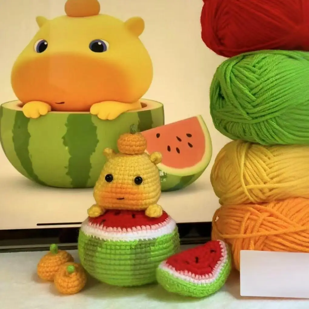 kit-de-materiais-de-croche-artesanal-para-pingente-de-melancia-water-lu-lu-presente-artesanal-diy-ideal-para-acessorios