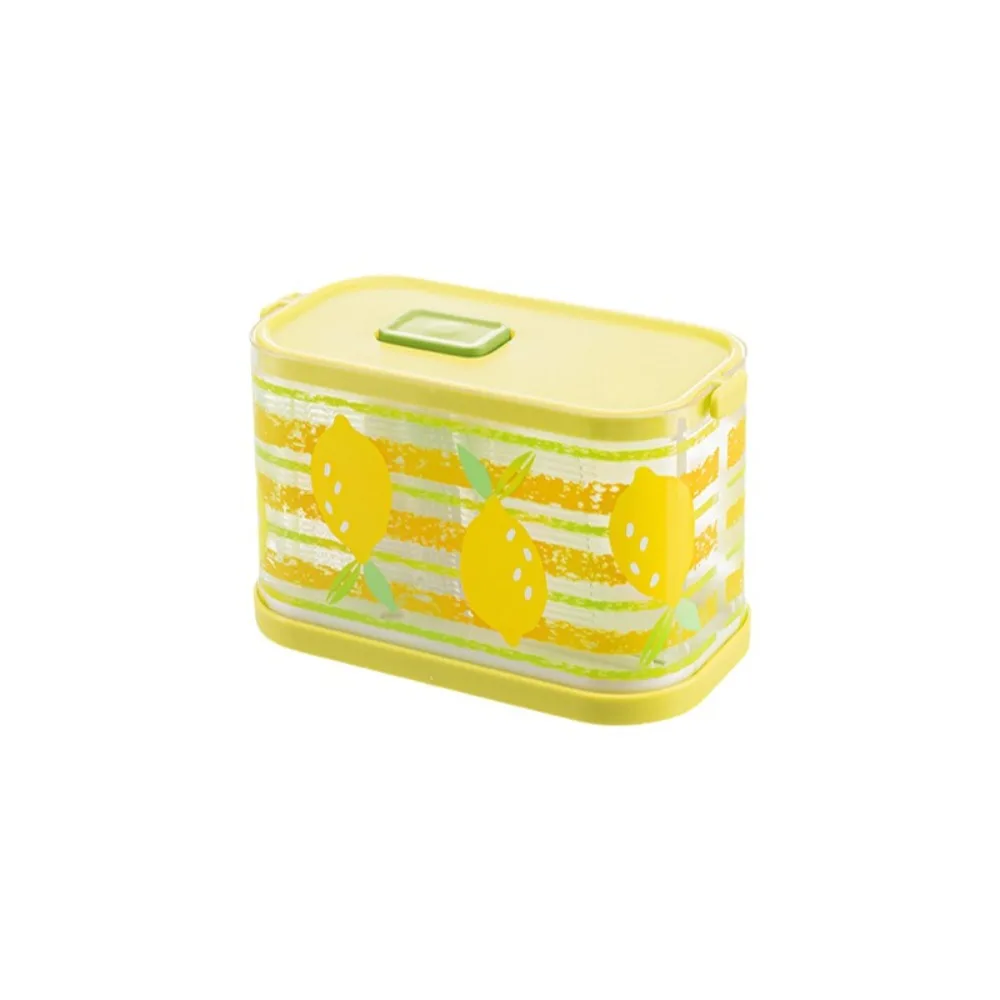 

Portable Disposable Fruit Fork Storage Box Transparent Reusable Cake Skewers Storage Box Press Design Small Fork Storage Box