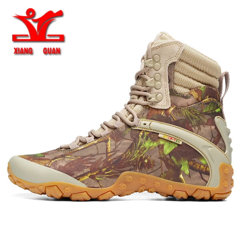 XIANGGUAN New Hiking Snow Boots Camping Tactical Boots Men Climbing Waterproof Boots Women Hiking Shoes Men Motorcycle Boots Men