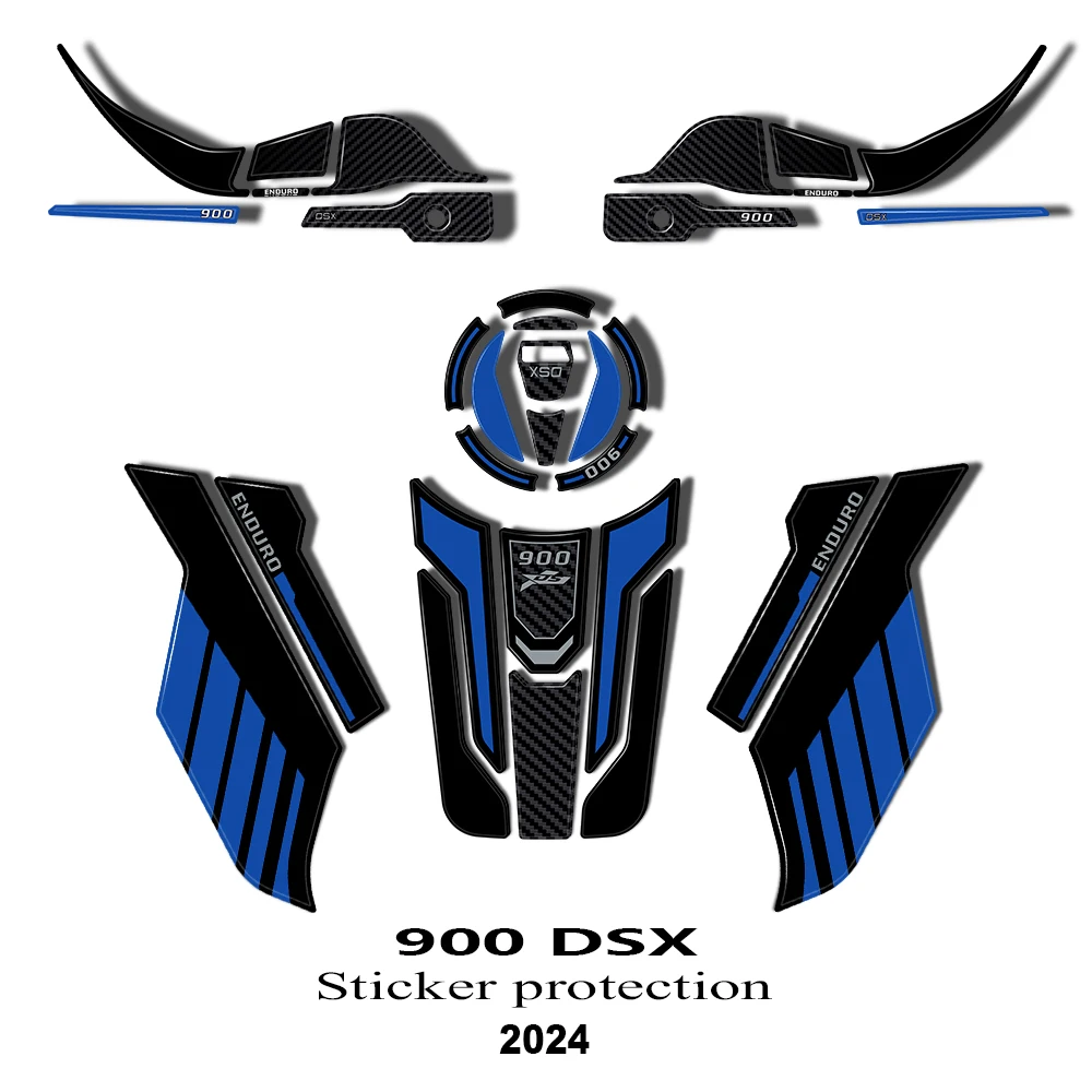 

Motorcycle fuel tank pad protective sticker for Voge Valico DS900X 2024-2025 DSX900 Accessories 900DSX 3D Resin Sticker