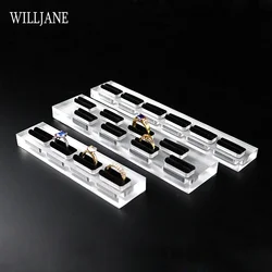 Clear Acrylic Jewelry Ring Display Stand Holder Store Jewellry Finger Ring Storage Organizer Riser Dresser Top Support Showcase