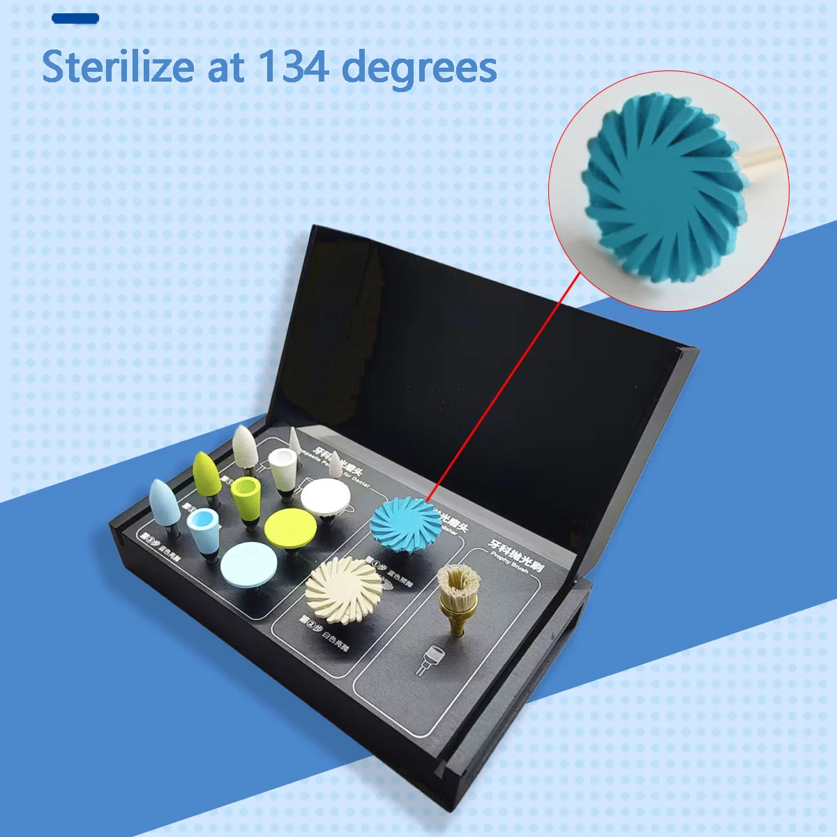 COTISEN PS10A Surface Polishing Kit Special For Composite Material 1Set/Box Oral Beauty Surface Finishing Salon Accessory