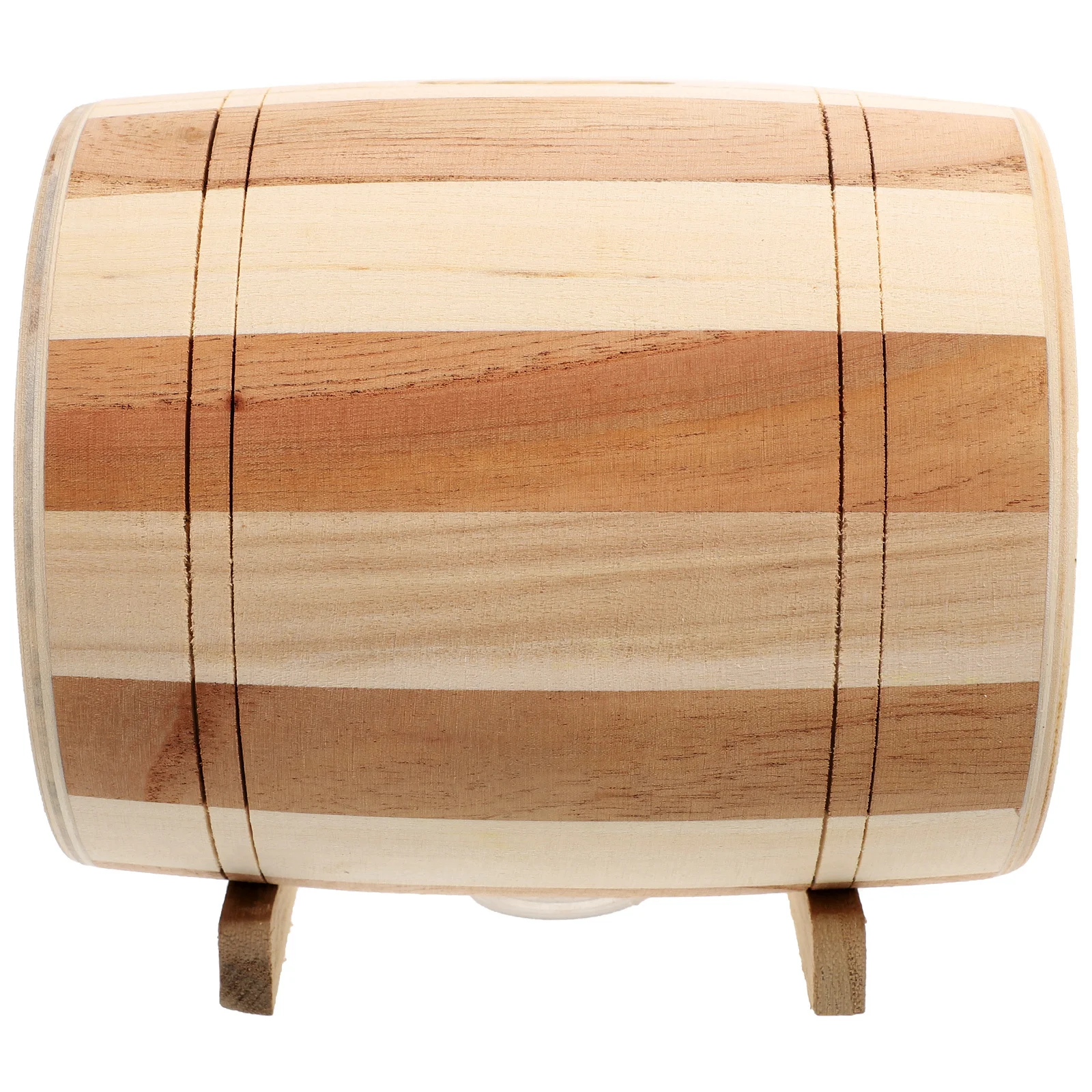 

Wine Barrel Wooden Piggy Bank For Adults Money Saving Box Desktop Coin Jar Home Decor Household Storage Container