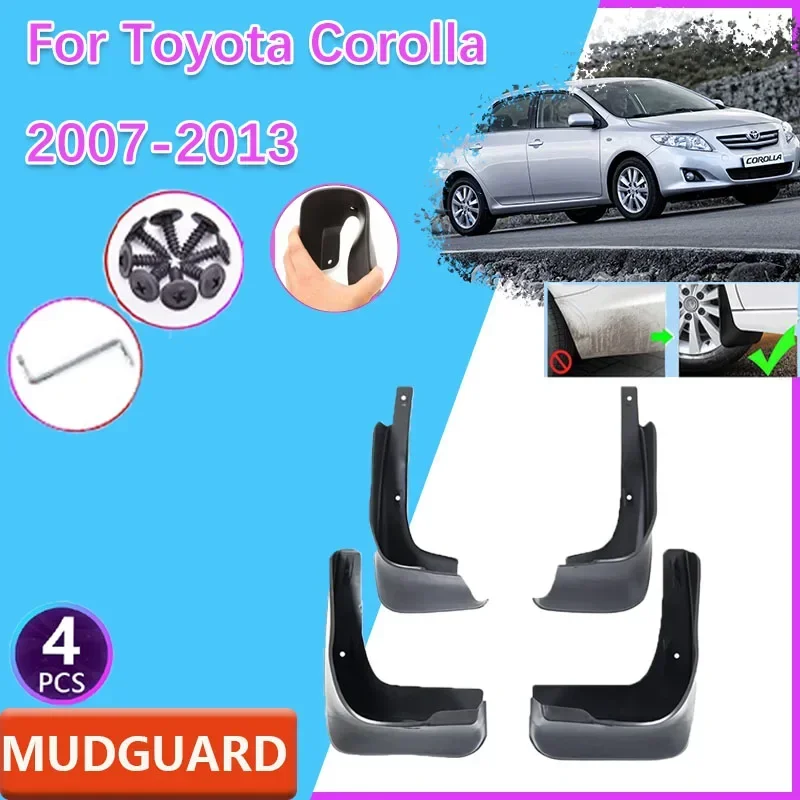 

For Toyota Corolla Auris E140 E150 2007~2013 Car Fenders Wheel Protecti Mudguards Splash Guards Covers Parts Exterior Accessorie