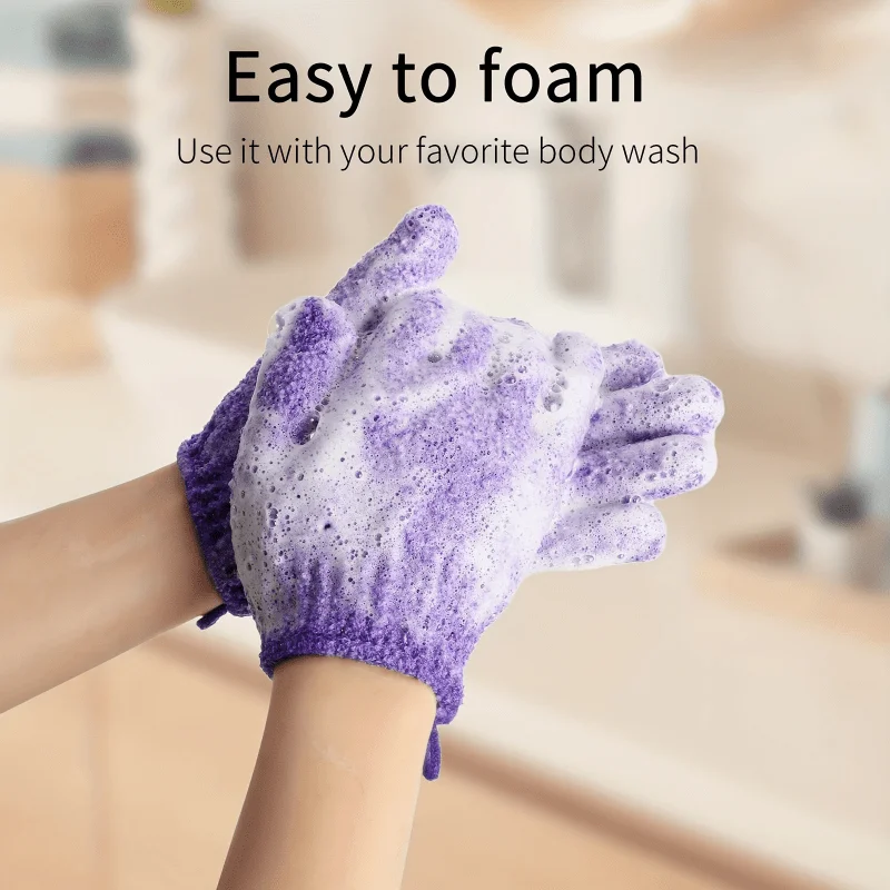 Bath Glove Shower Body Deep Cleaning Exfoliating Skin Spa Massage Scrub Glove Bath Spa Foam Shower Peeling Mitt Gloves