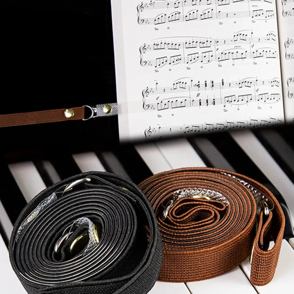 

1 PCS Music Sheet Clip Music Sheet Clip For Practice Music Book Pressure Band Music Sheet Clip Page Holder Strap Piano New Style