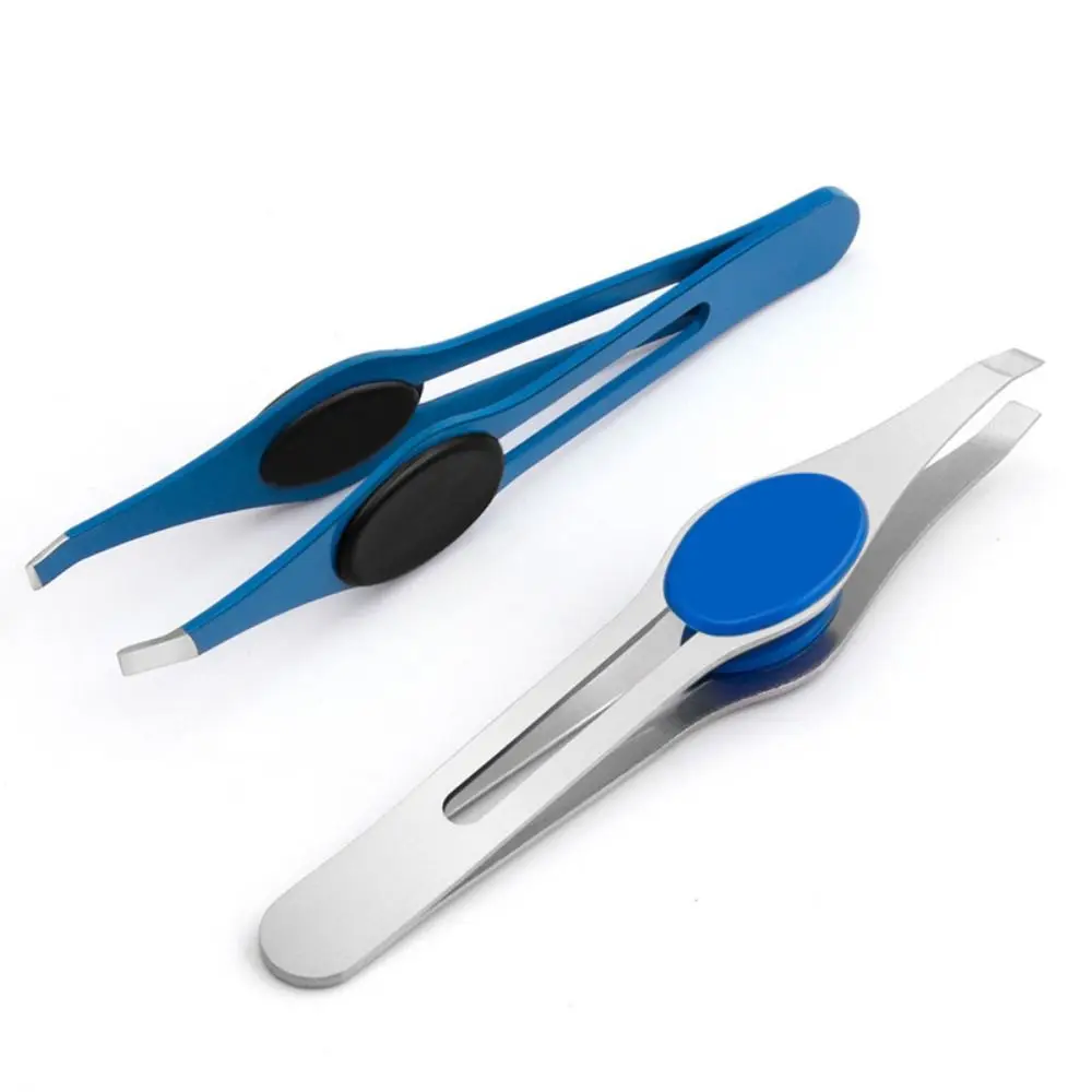 Pince à épiler beauté des cheveux extracteur de poils fins pinces à sourcils inclinées outil de maquillage professionnel sourcil en acier inoxydable
