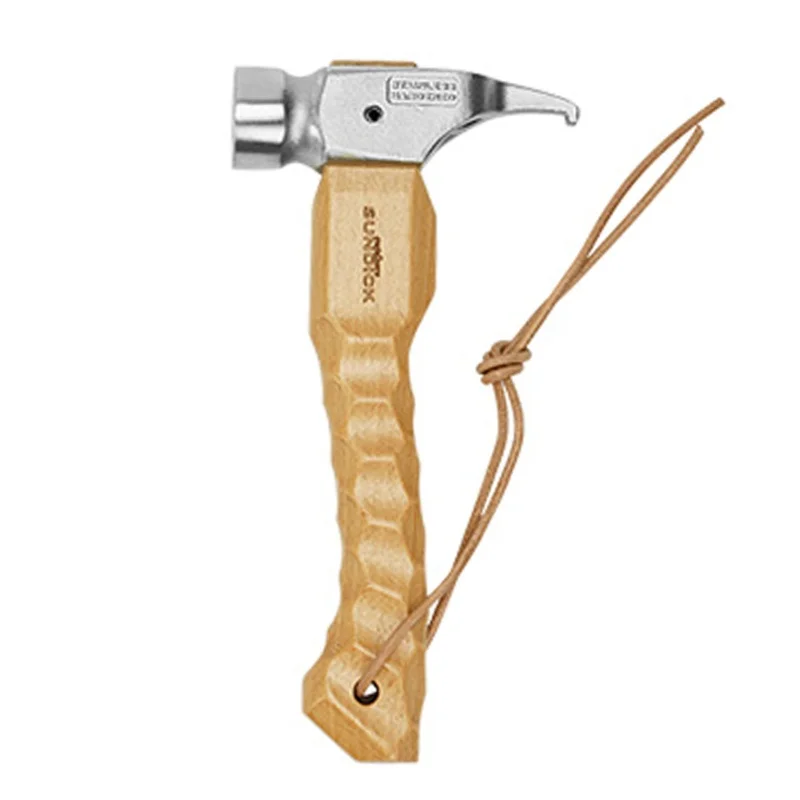 

Camping Hammer Portable Tent Awning Stake Nail Puller Heavy Duty Tent Stake Remover Steel Tent Hammer With Holding Strap