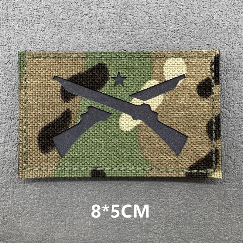Multicam IR-Patches, Laserschneiden, Moral, taktische Patches auf Rucksack, Weste, Kleidung, Outdoor-Abzeichen, reflektierende Abzeichen mit Klettverschluss
