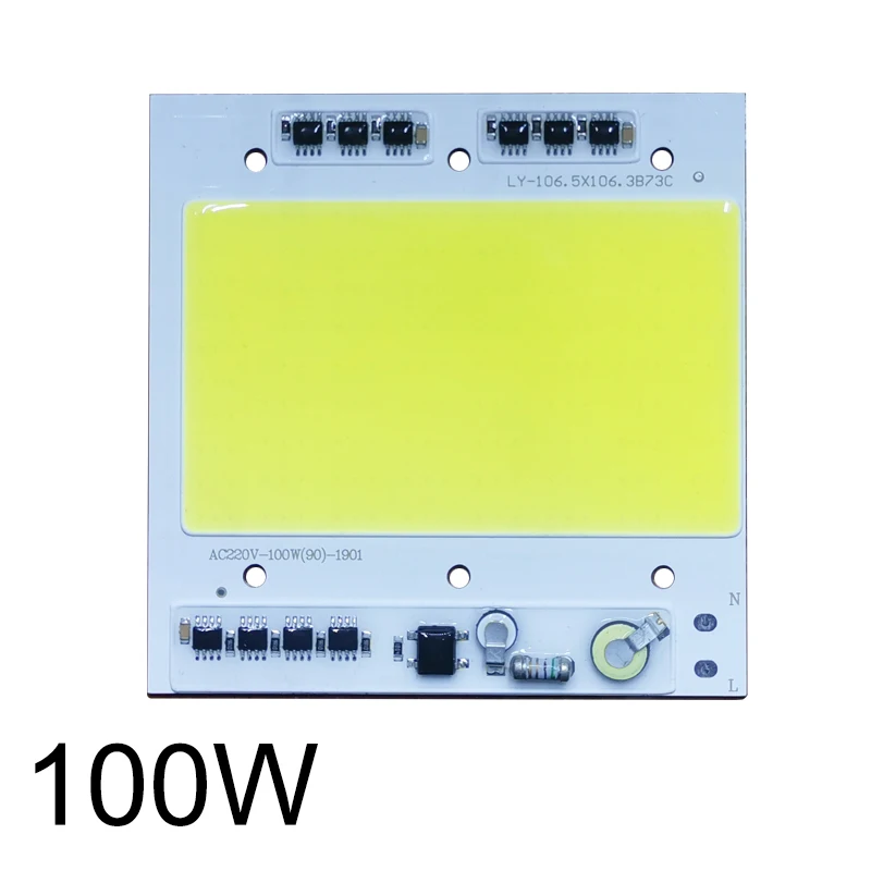 Imagem -01 - Espiga do Poder Superior Conduziu a Microplaqueta 100w ca 220v Ip65 ic Esperto Faça Você Mesmo Luz de Inundação Projector Exterior a espiga do poder superior conduziu a microplaqueta 100w ca 220v ip65 ic esperto faca voce mesmo luz de inundacao projector exterior a 01