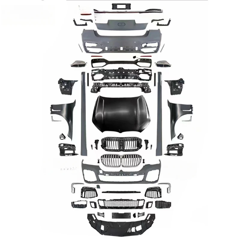 High Quality Old To New Conversion Body Kit Front Rear Bumper Assembly With Grille Fit For 7 Series G11 Upgrade To G11 LCI