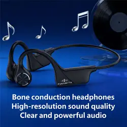 PARAMITA Bone Conduction Headphones Bluetooth Wireless Earphones Waterproof Sports Headset with Mic for Workouts Running Driving