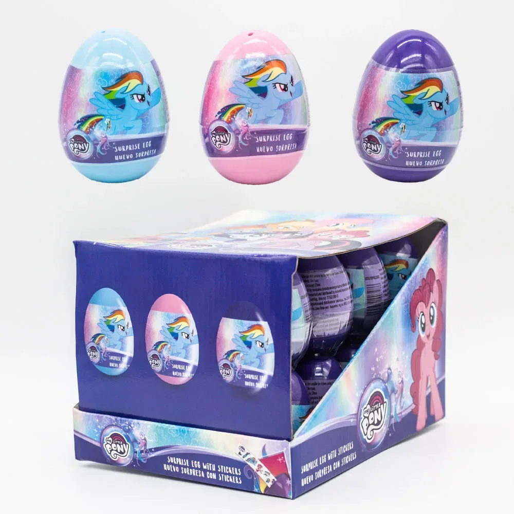 Hasbro My Little Pony Surprise Egg with Stickers Blind Box Doll Gifts Toy Model Anime Figures Collect Ornaments