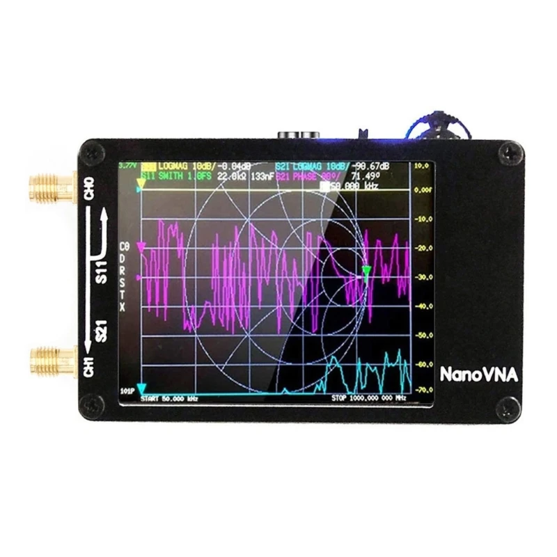 Imagem -05 - Nanovna Testador 50khz1.5ghz Analisador Antena Ondas Curtas Ondas Curtas Mf-hf Vhf-uhf com Slot para Cartão