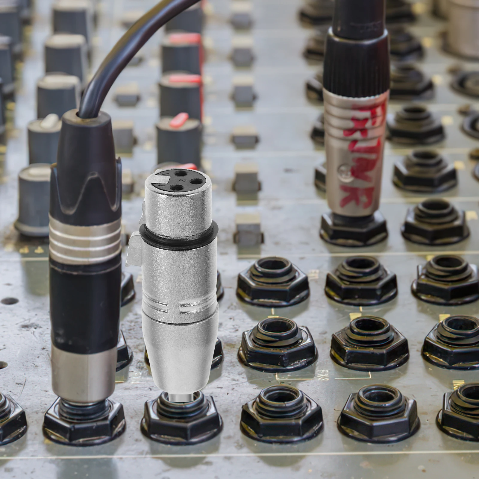 

2Pcs 6.35mm to Xlr Adapter Audio Converter for Microphone Equipment Trs to Xlr Female Connector Reliable Performance Easy Plug