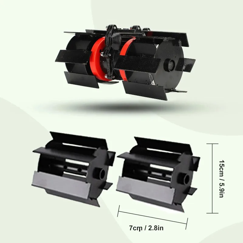 

9 Tooth Grass Trimmer Weeding Wheel Trimmer Plowing Wheel Garden Tiller Loose Soil Accessory Weeding Plowing Wheel
