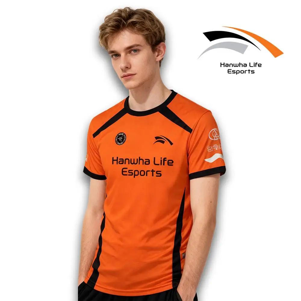 

HLE S15 Worlds 2025 Orange Jersey Zeus Esports Pro League Team Training Uniform Fan Custom Men's And Women's T-shirts Wholesale
